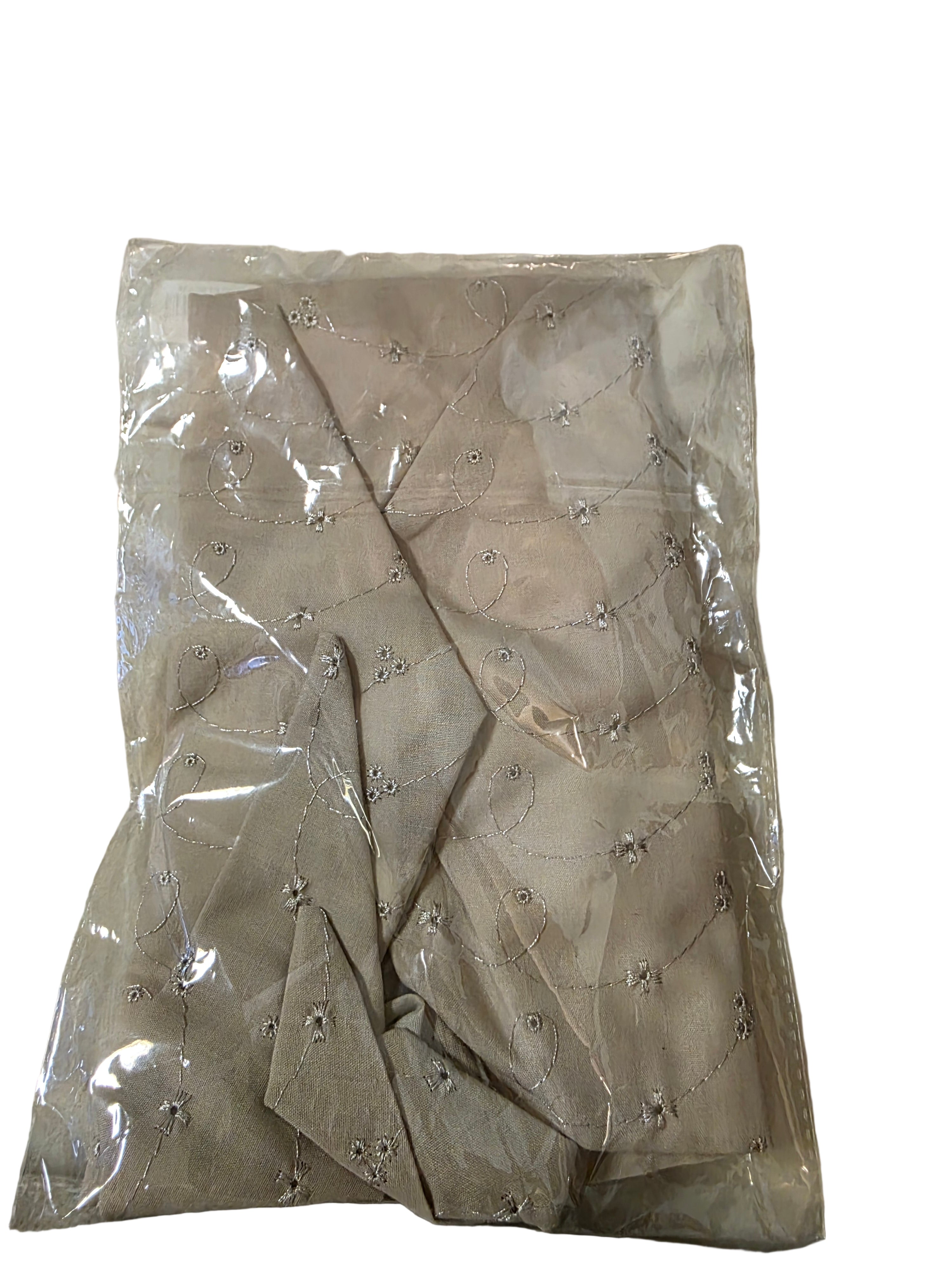 Floral Embroidered Headscarf - Pre-Tied Bandana with Ties