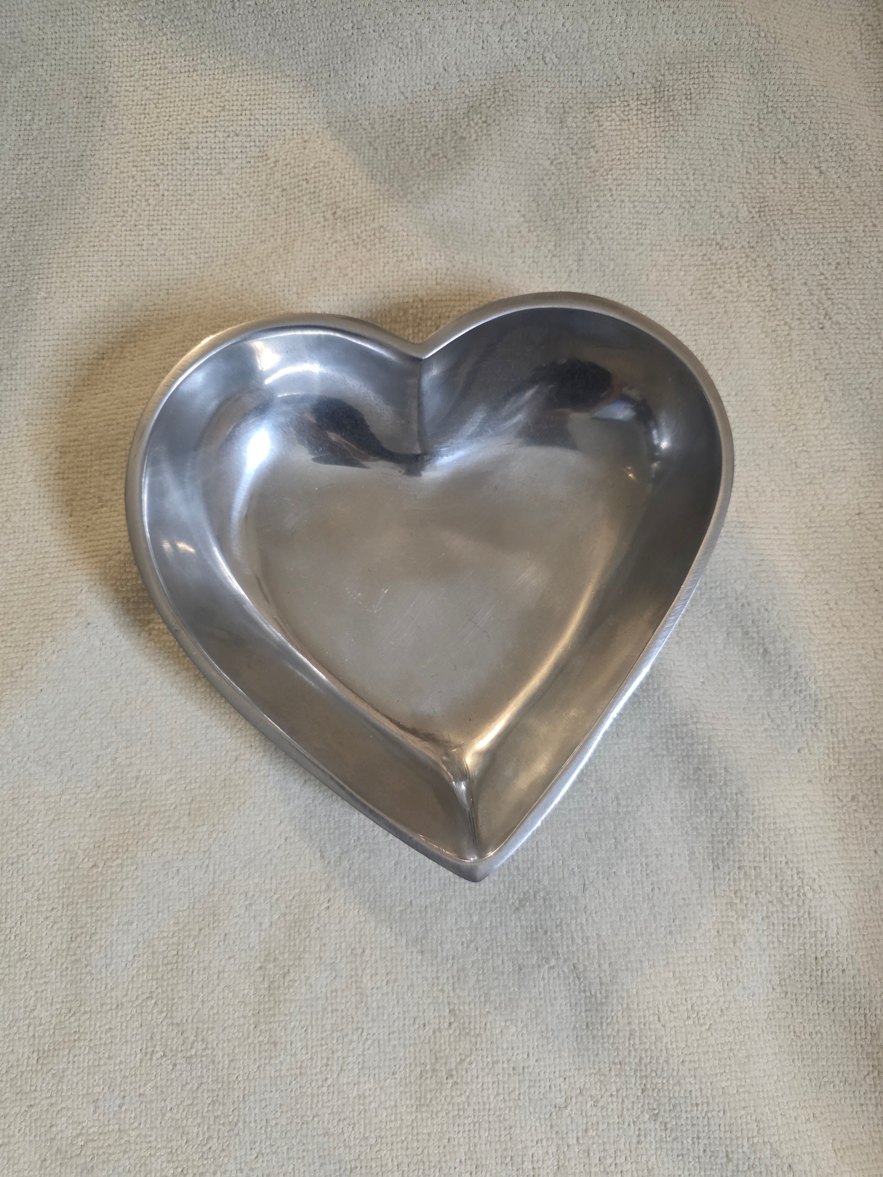 Heart-Shaped Stainless Steel Serving Dish