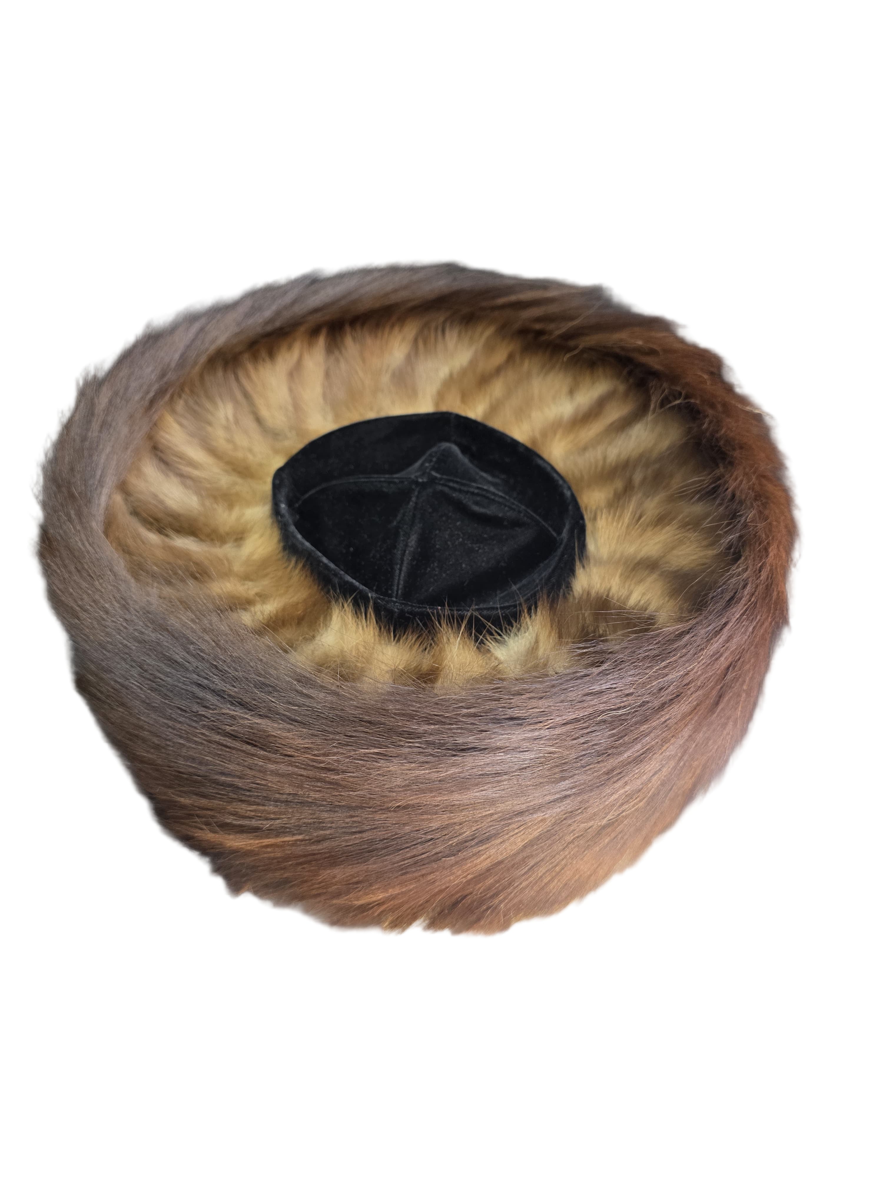 Authentic Hasidic Shtreimel (Shtrayml) - Genuine Fox Fur Shabbat Hat