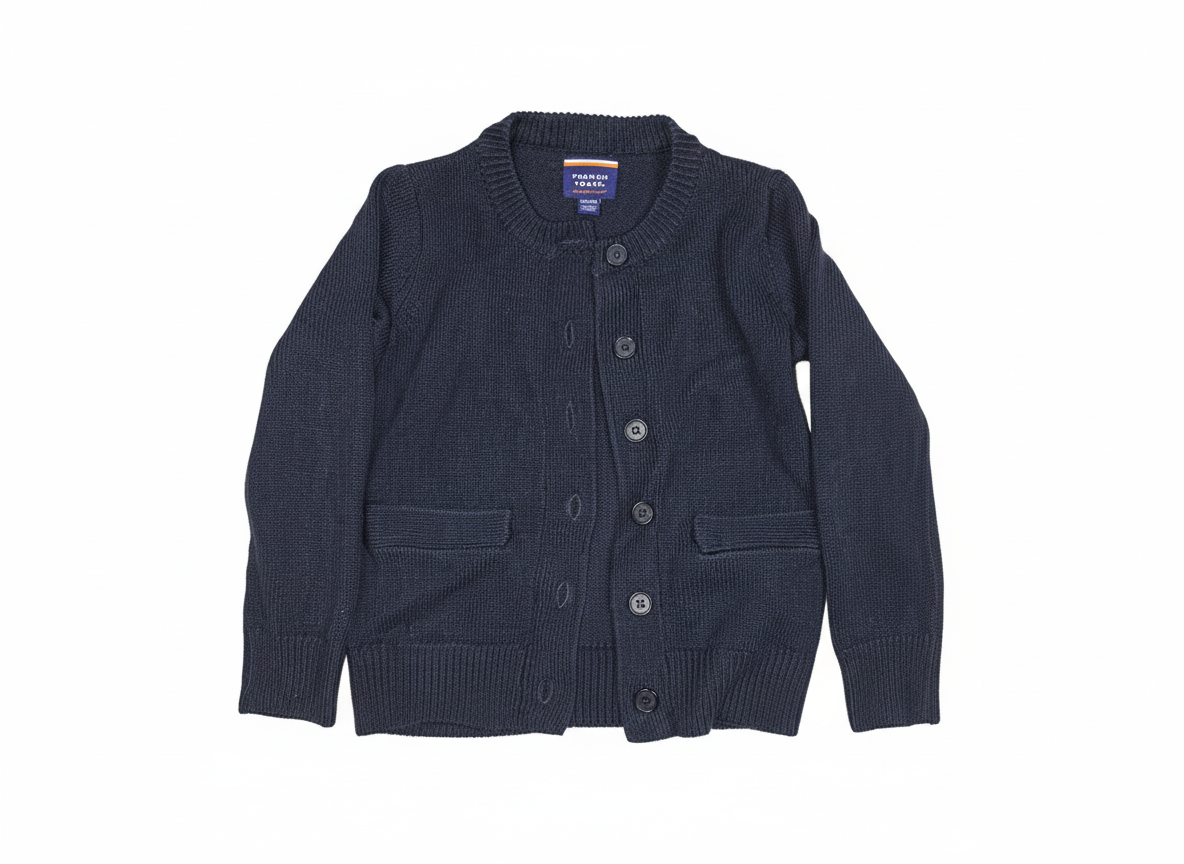 French Toast Kids Navy Blue Cardigan Sweater - XS (4/5) Boy/Girl
